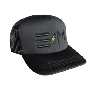 Electric Mods Foam Trucker Snapback Hat – Black