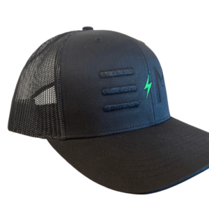 Electric Mods Trucker Snapback Hat – Black
